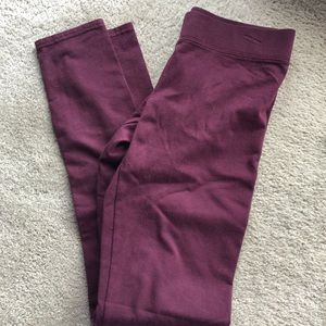 Aerie maroon leggings